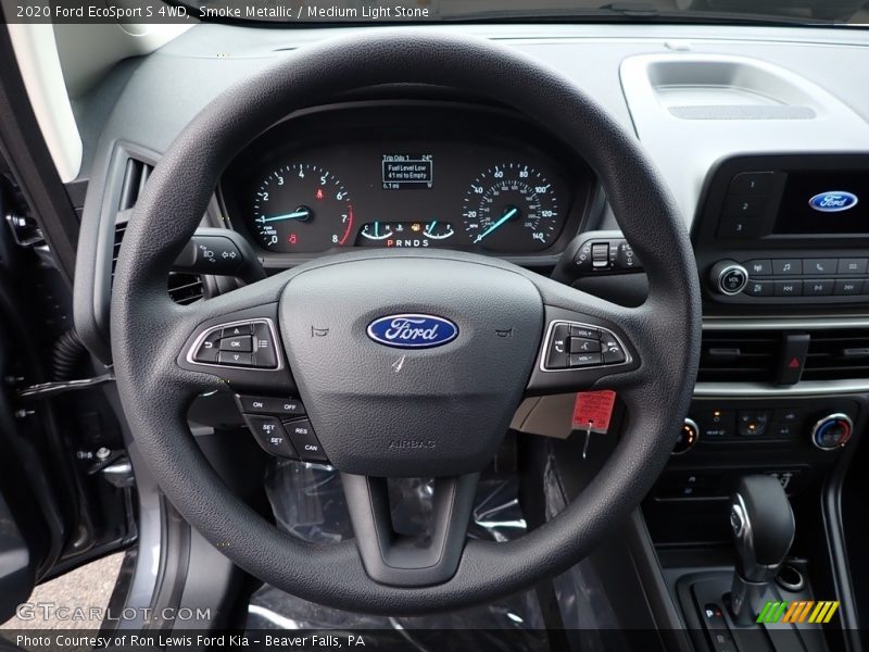 Smoke Metallic / Medium Light Stone 2020 Ford EcoSport S 4WD