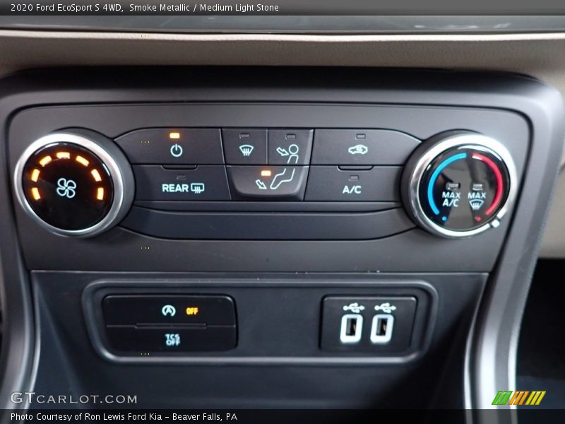 Smoke Metallic / Medium Light Stone 2020 Ford EcoSport S 4WD