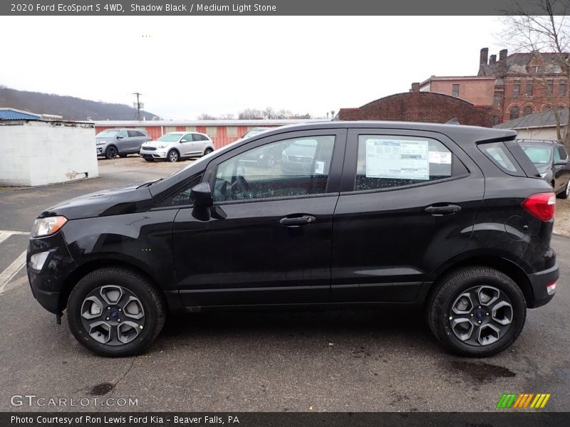 Shadow Black / Medium Light Stone 2020 Ford EcoSport S 4WD