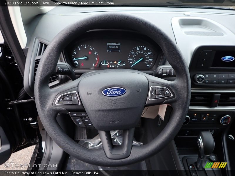 Shadow Black / Medium Light Stone 2020 Ford EcoSport S 4WD