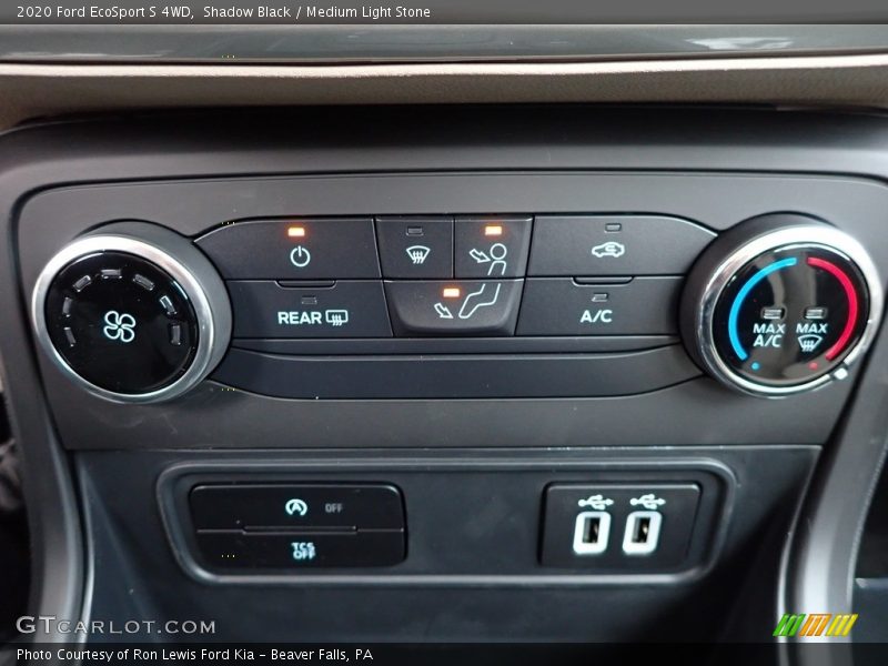 Shadow Black / Medium Light Stone 2020 Ford EcoSport S 4WD