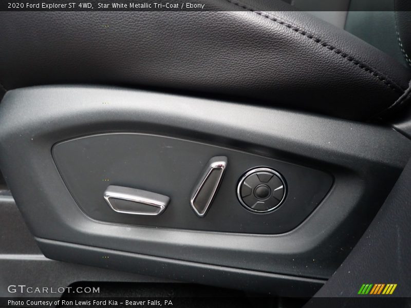 Star White Metallic Tri-Coat / Ebony 2020 Ford Explorer ST 4WD