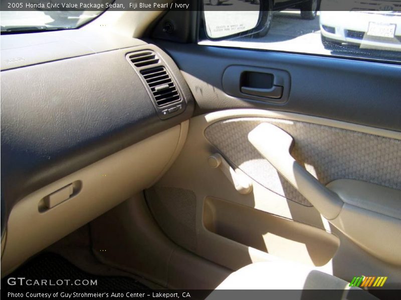 Fiji Blue Pearl / Ivory 2005 Honda Civic Value Package Sedan