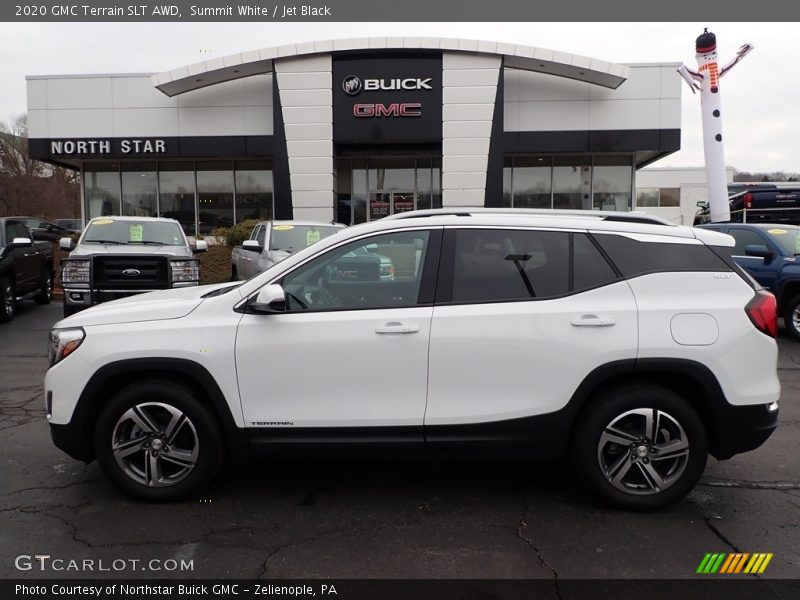 Summit White / Jet Black 2020 GMC Terrain SLT AWD