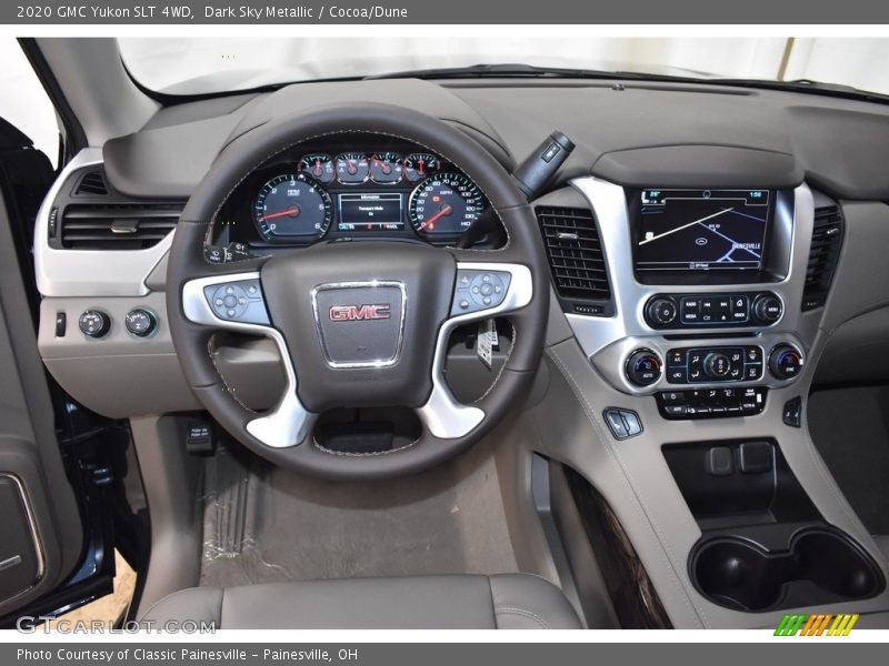 Dark Sky Metallic / Cocoa/Dune 2020 GMC Yukon SLT 4WD