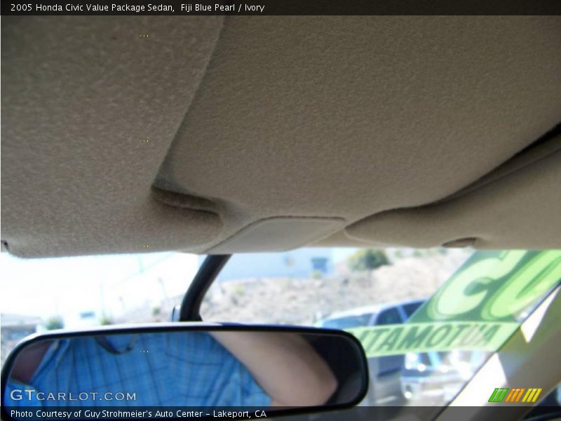 Fiji Blue Pearl / Ivory 2005 Honda Civic Value Package Sedan