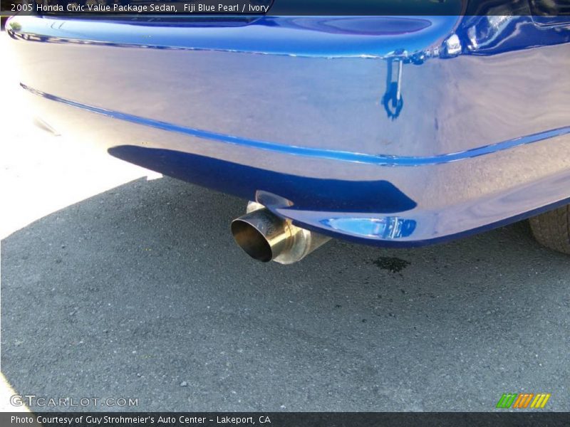 Fiji Blue Pearl / Ivory 2005 Honda Civic Value Package Sedan