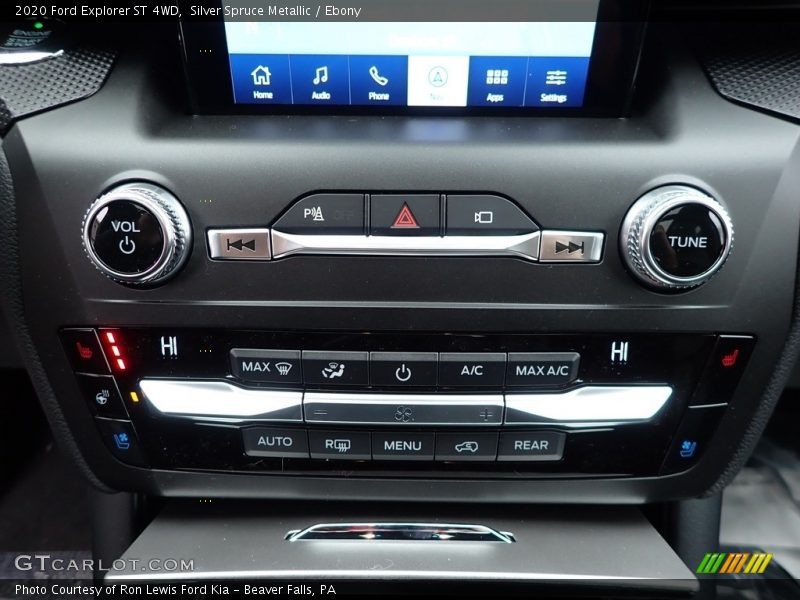Controls of 2020 Explorer ST 4WD