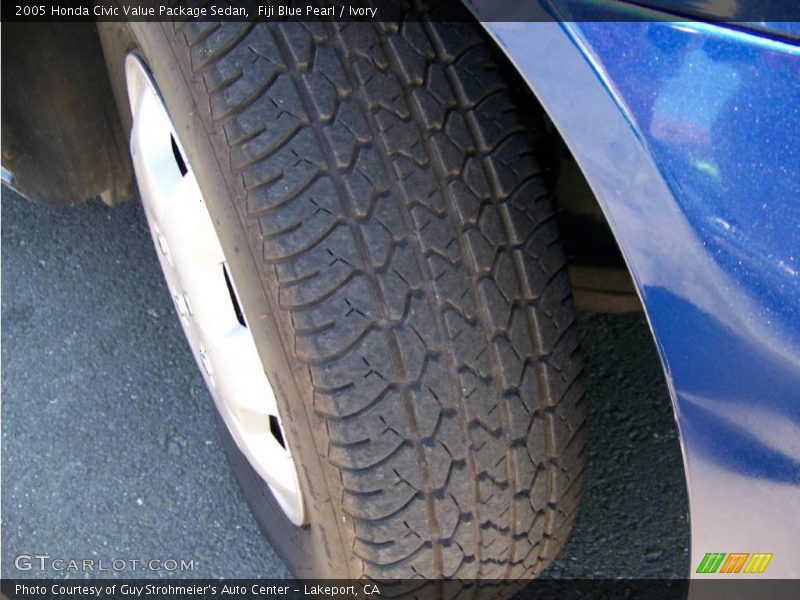 Fiji Blue Pearl / Ivory 2005 Honda Civic Value Package Sedan
