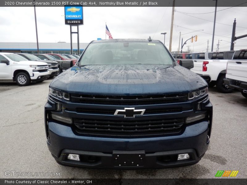 Northsky Blue Metallic / Jet Black 2020 Chevrolet Silverado 1500 RST Crew Cab 4x4