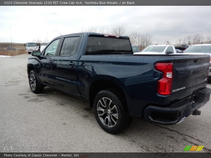 Northsky Blue Metallic / Jet Black 2020 Chevrolet Silverado 1500 RST Crew Cab 4x4