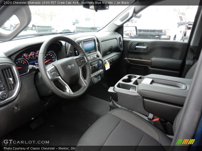 Northsky Blue Metallic / Jet Black 2020 Chevrolet Silverado 1500 RST Crew Cab 4x4