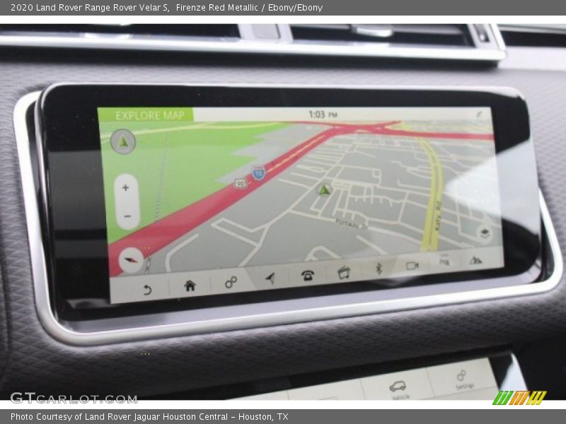 Navigation of 2020 Range Rover Velar S