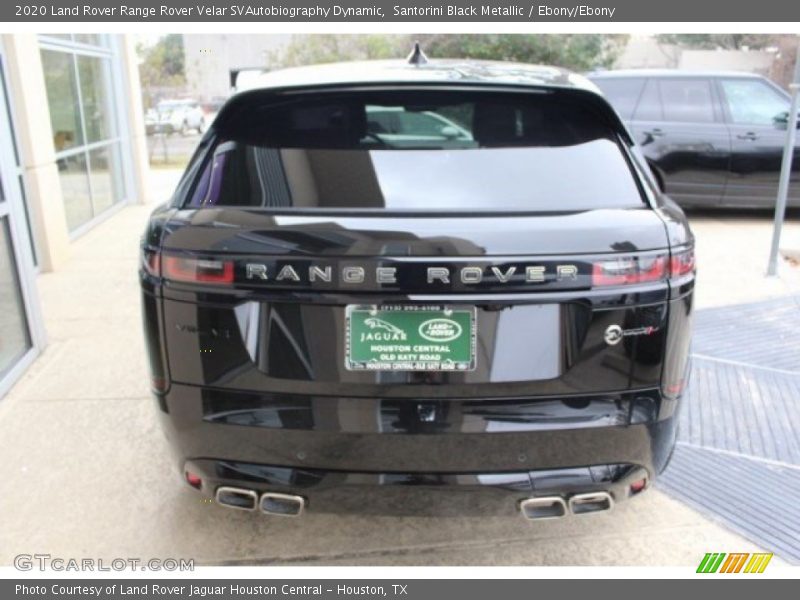 Santorini Black Metallic / Ebony/Ebony 2020 Land Rover Range Rover Velar SVAutobiography Dynamic