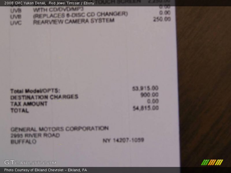 Red Jewel Tintcoat / Ebony 2008 GMC Yukon Denali