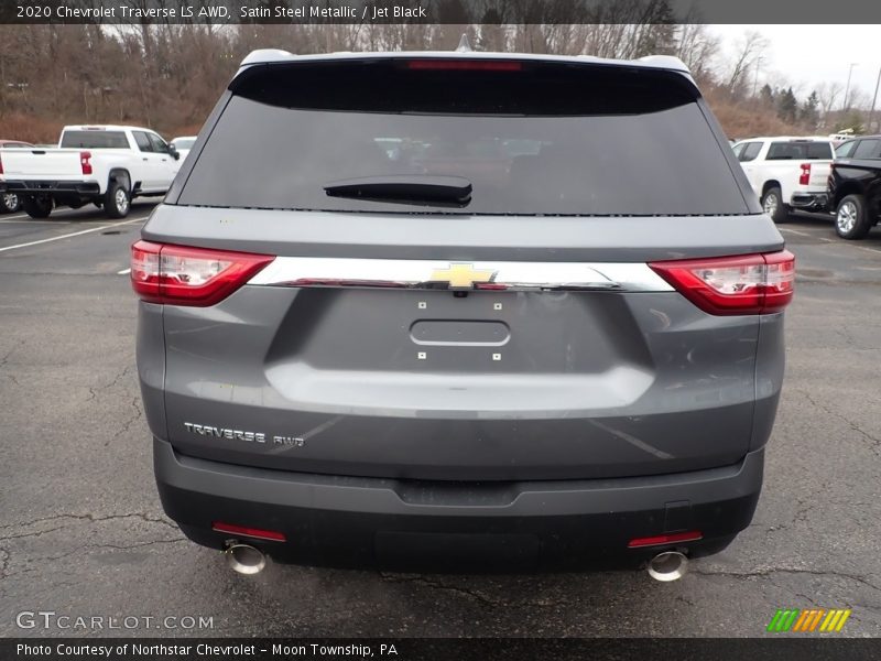 Satin Steel Metallic / Jet Black 2020 Chevrolet Traverse LS AWD