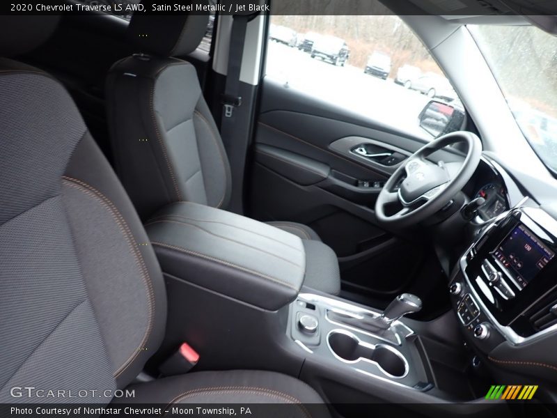 Satin Steel Metallic / Jet Black 2020 Chevrolet Traverse LS AWD