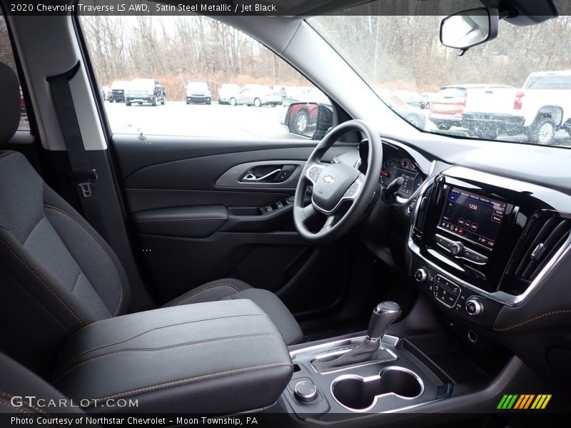 Satin Steel Metallic / Jet Black 2020 Chevrolet Traverse LS AWD