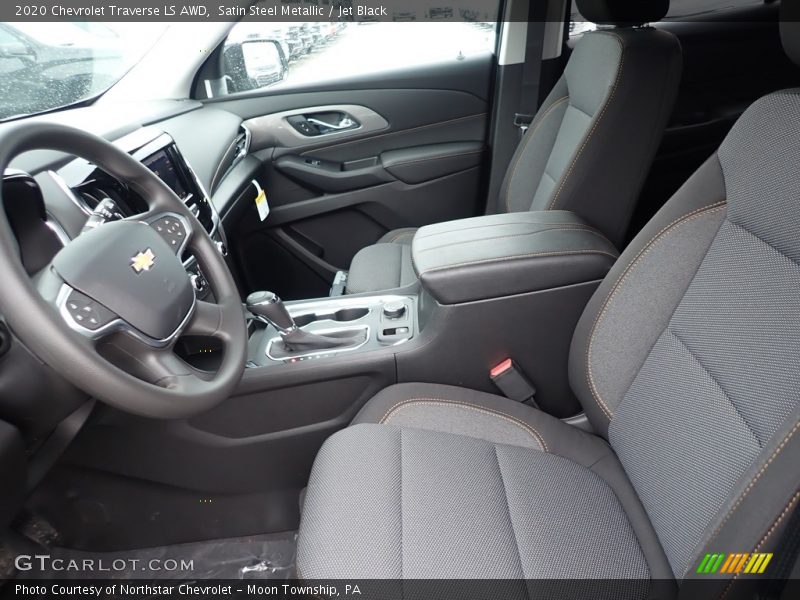 Satin Steel Metallic / Jet Black 2020 Chevrolet Traverse LS AWD