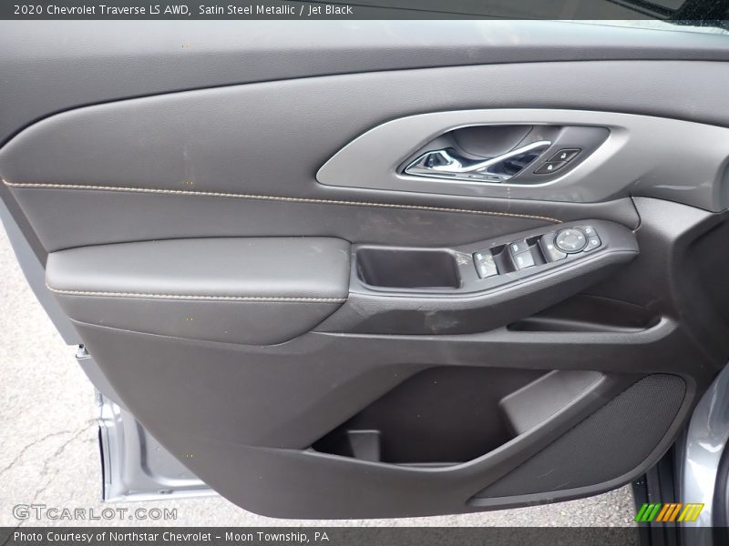Satin Steel Metallic / Jet Black 2020 Chevrolet Traverse LS AWD