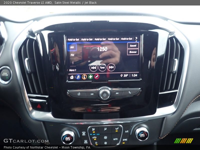 Satin Steel Metallic / Jet Black 2020 Chevrolet Traverse LS AWD