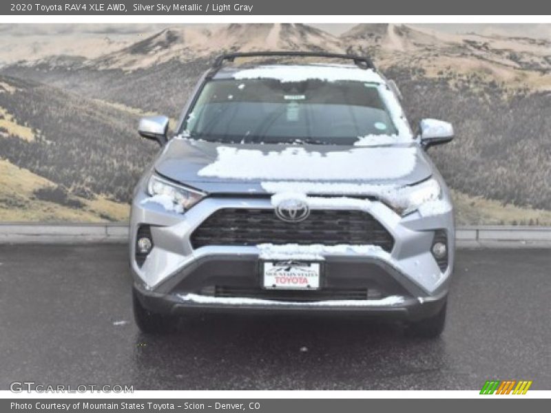 Silver Sky Metallic / Light Gray 2020 Toyota RAV4 XLE AWD