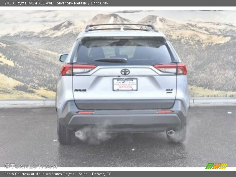 Silver Sky Metallic / Light Gray 2020 Toyota RAV4 XLE AWD