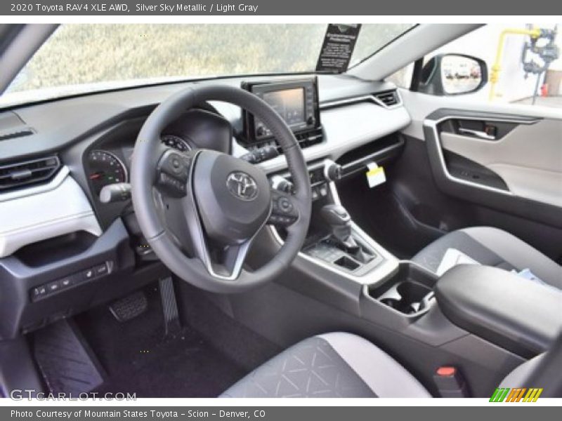 Silver Sky Metallic / Light Gray 2020 Toyota RAV4 XLE AWD