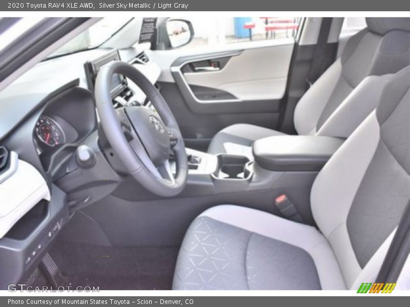 Silver Sky Metallic / Light Gray 2020 Toyota RAV4 XLE AWD