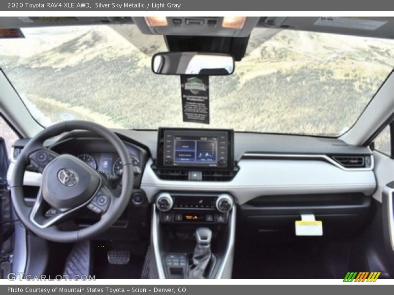 Silver Sky Metallic / Light Gray 2020 Toyota RAV4 XLE AWD