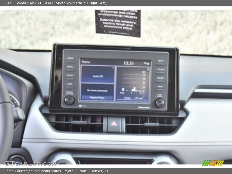 Silver Sky Metallic / Light Gray 2020 Toyota RAV4 XLE AWD