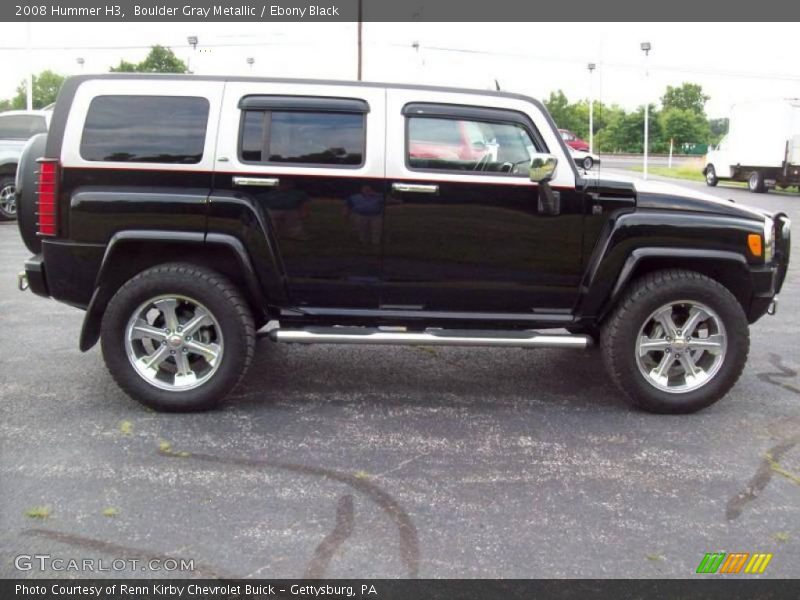Boulder Gray Metallic / Ebony Black 2008 Hummer H3