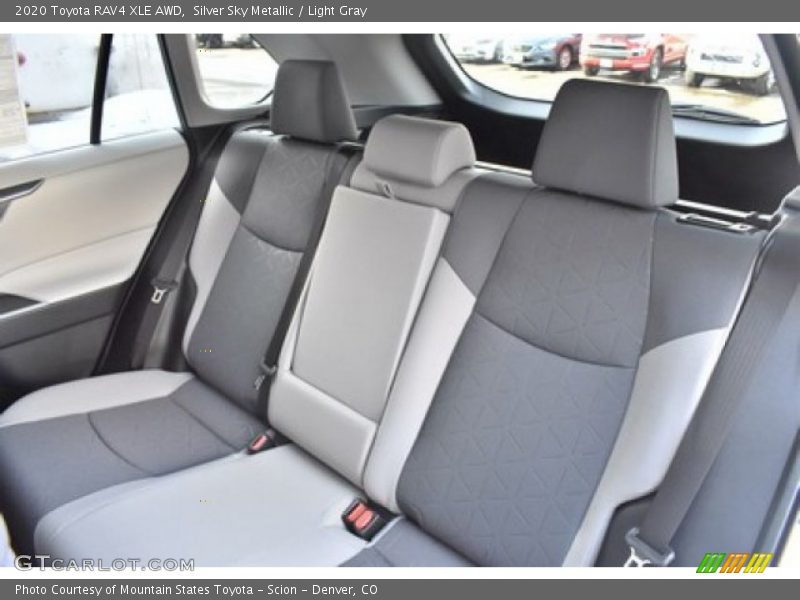 Silver Sky Metallic / Light Gray 2020 Toyota RAV4 XLE AWD