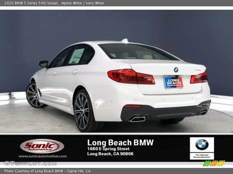 Alpine White / Ivory White 2020 BMW 5 Series 540i Sedan