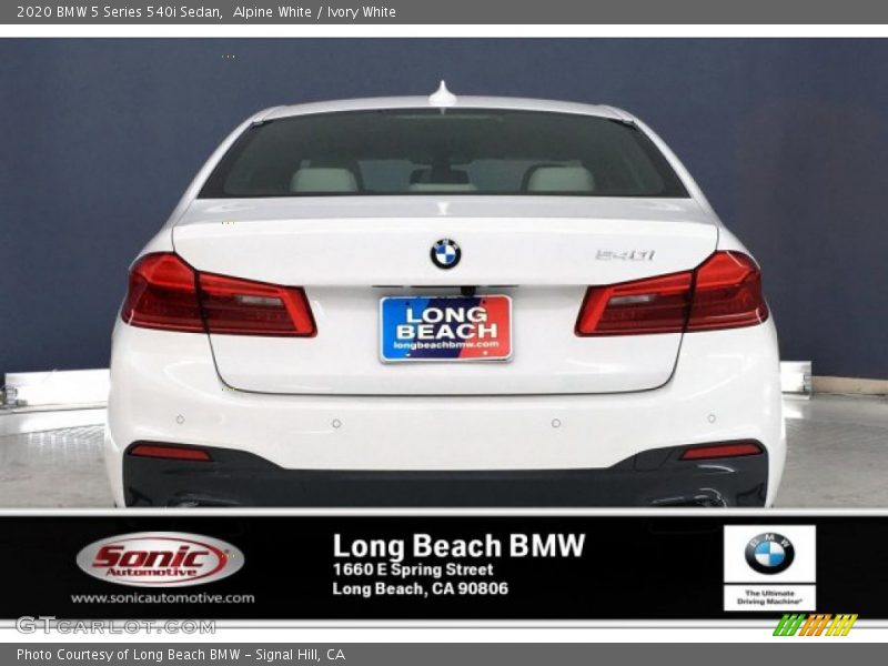 Alpine White / Ivory White 2020 BMW 5 Series 540i Sedan