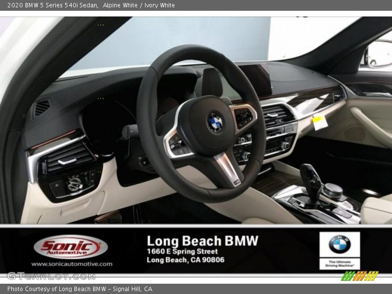 Alpine White / Ivory White 2020 BMW 5 Series 540i Sedan