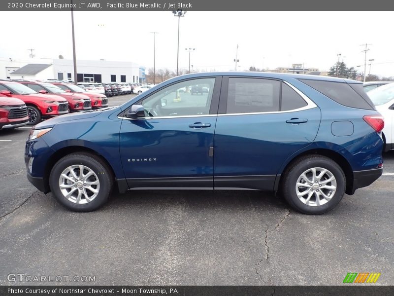Pacific Blue Metallic / Jet Black 2020 Chevrolet Equinox LT AWD