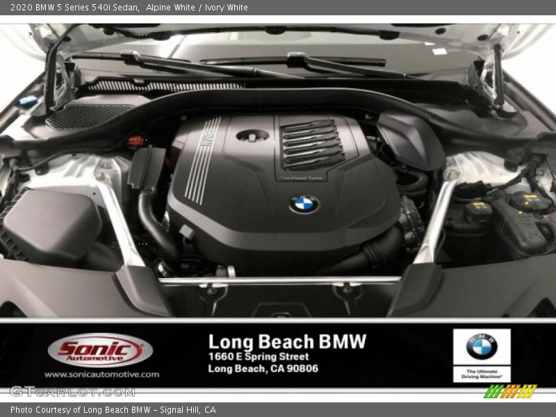 Alpine White / Ivory White 2020 BMW 5 Series 540i Sedan