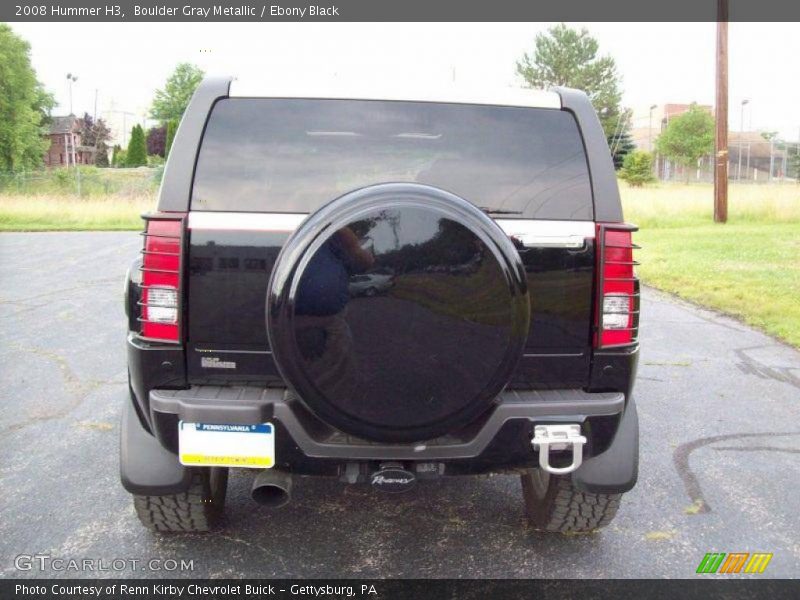 Boulder Gray Metallic / Ebony Black 2008 Hummer H3