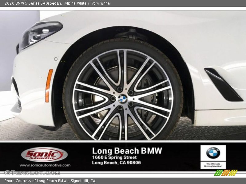Alpine White / Ivory White 2020 BMW 5 Series 540i Sedan