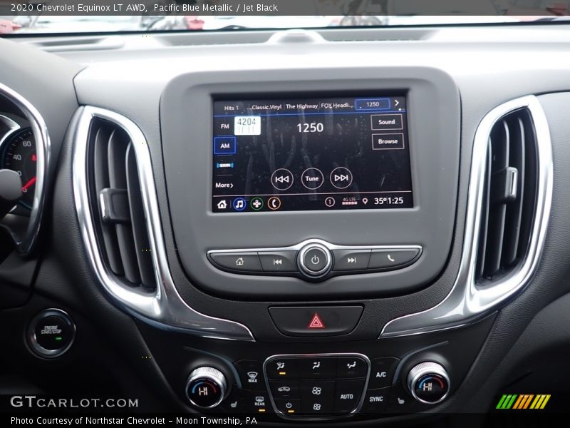 Pacific Blue Metallic / Jet Black 2020 Chevrolet Equinox LT AWD