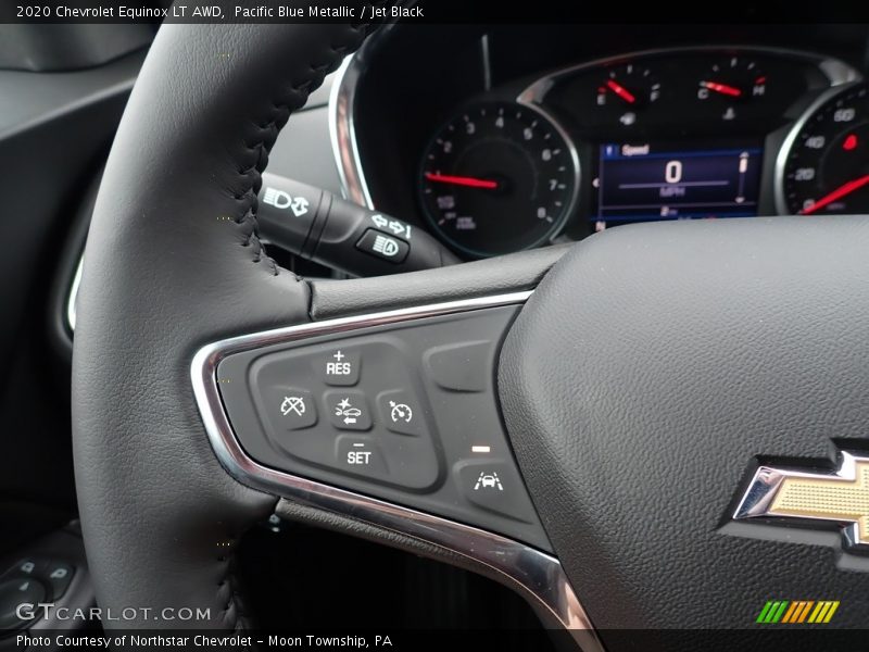 Pacific Blue Metallic / Jet Black 2020 Chevrolet Equinox LT AWD