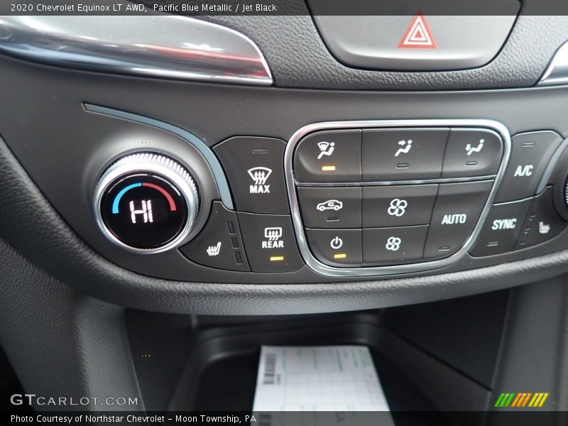 Pacific Blue Metallic / Jet Black 2020 Chevrolet Equinox LT AWD