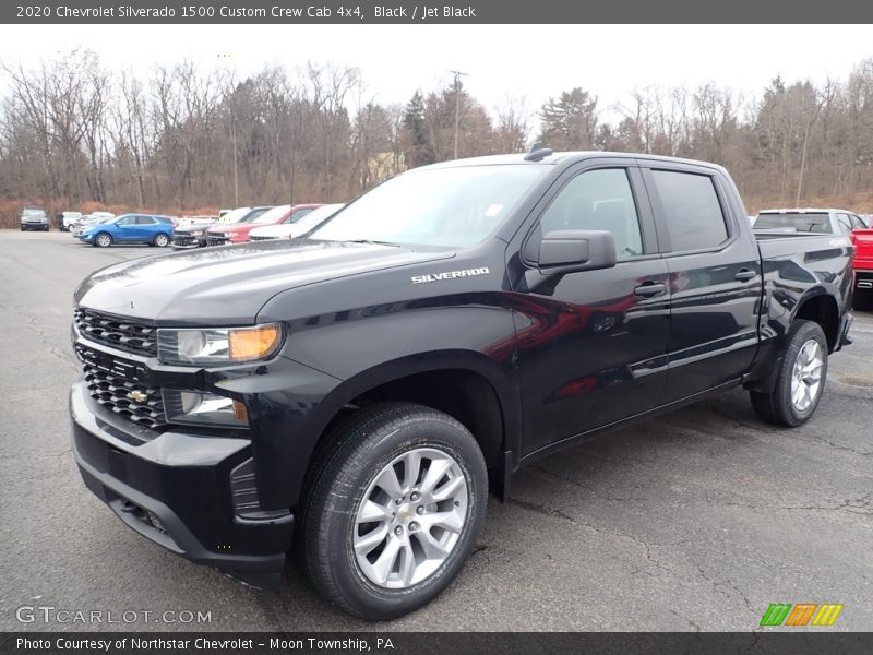 Black / Jet Black 2020 Chevrolet Silverado 1500 Custom Crew Cab 4x4