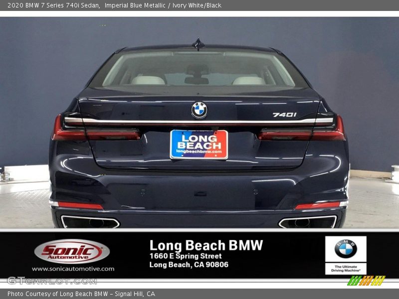 Imperial Blue Metallic / Ivory White/Black 2020 BMW 7 Series 740i Sedan