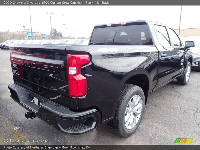 Black / Jet Black 2020 Chevrolet Silverado 1500 Custom Crew Cab 4x4