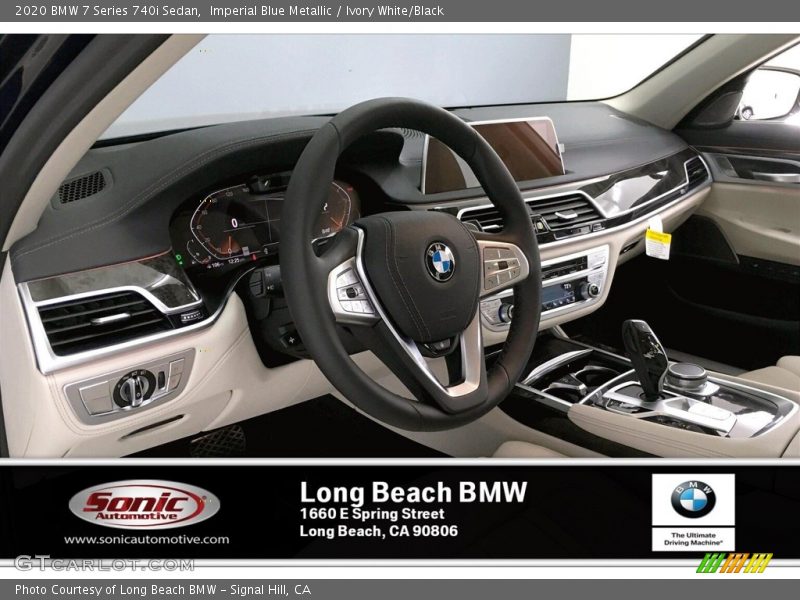 Imperial Blue Metallic / Ivory White/Black 2020 BMW 7 Series 740i Sedan