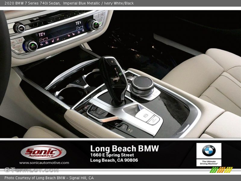 Imperial Blue Metallic / Ivory White/Black 2020 BMW 7 Series 740i Sedan