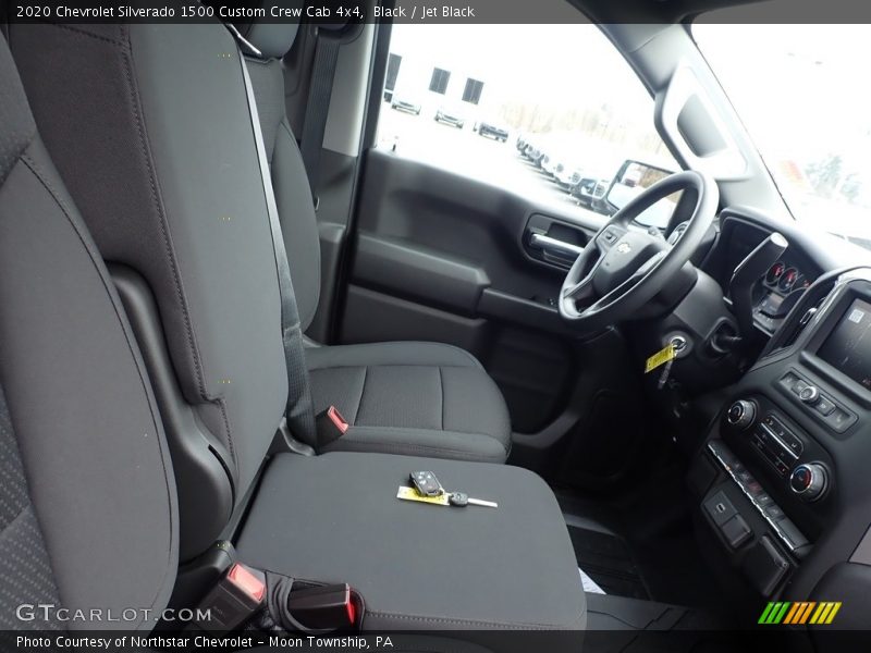 Black / Jet Black 2020 Chevrolet Silverado 1500 Custom Crew Cab 4x4