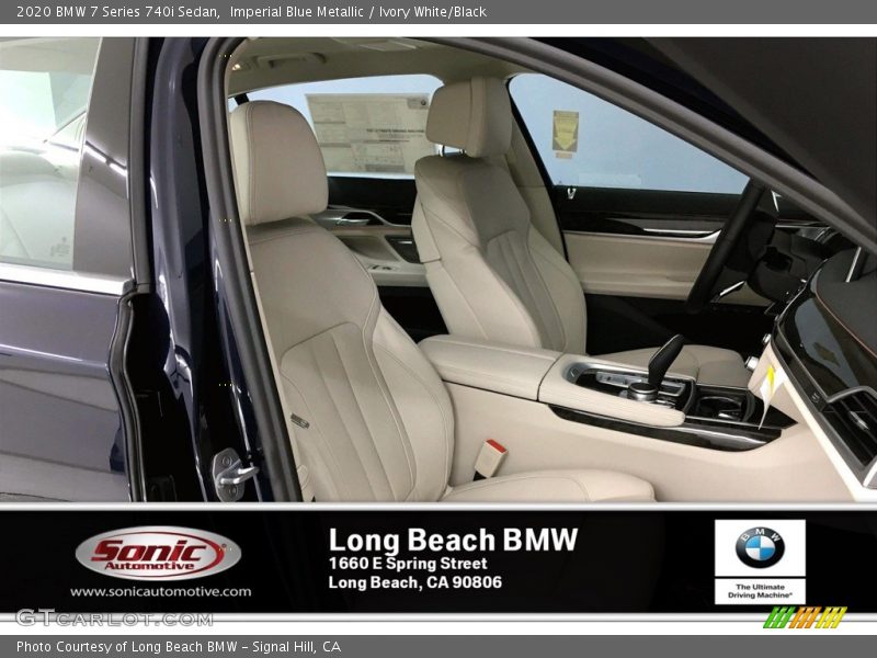 Imperial Blue Metallic / Ivory White/Black 2020 BMW 7 Series 740i Sedan